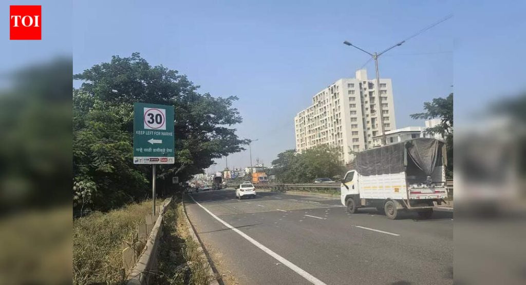 कात्रज देहू रोड बायपासवर अवजड वाहने नवीन 30 किमी प्रतितास वेग मर्यादेचे उल्लंघन करतात