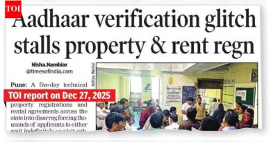 IGR कार्यालय आधार पडताळणी सेवा पुनर्संचयित करण्यासाठी राज्य आयटी विभागाकडे पाठपुरावा करत आहे