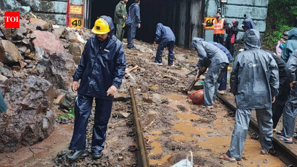 पुणे-लोणावळा रेल्वे विभागात भूस्खलन; 16 गाड्या रद्द, अनेक वळवल्या