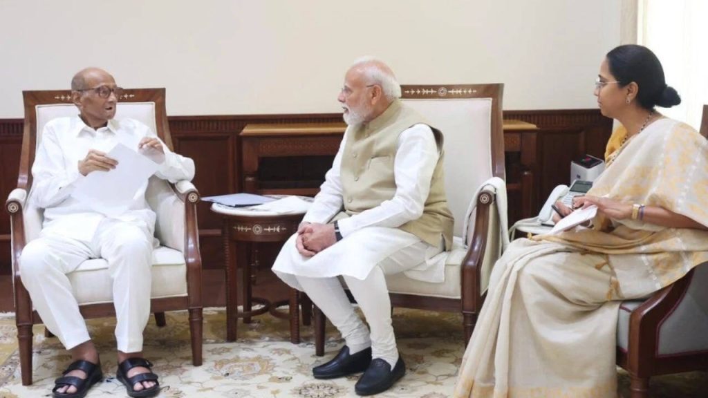 शरद पवार यांनी घेतली पंतप्रधान नरेंद्र मोदींची भेट, आंदोलकांच्या मागण्या कळवल्या: NCP (SP) | पुणे बातम्या